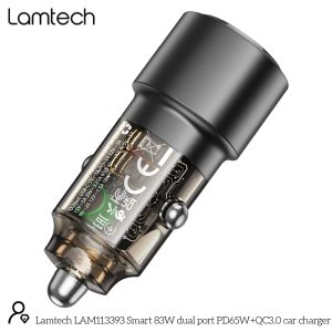 LAMTECH QUICK DUAL PORT MINI CAR CHARGER 83W 4 054 01 000522 4