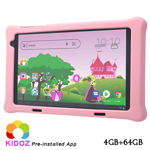 LAMTECH OCTA-CORE KID TABLET 8' 4GB+64GB ANDROID 14 CORAL PINK PRINCESS Παιδικό Tablet 8" Octa-Core 4GB/64GB Android 14 Lamtech – Coral Pink Princess