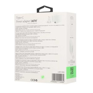 LAMTECH TYPE-C POWER ADAPTER 140W 28V 5A 3 054 01 000530 4