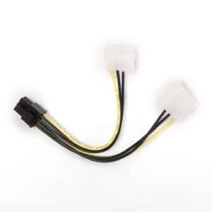 CABLEXPERT INTERNAL POWER ADAPTER CABLE FOR PCI EXPRESS, 6pin TO MOLEX x 2 pcs 2 6pin TO MOLEX x 2 pcs