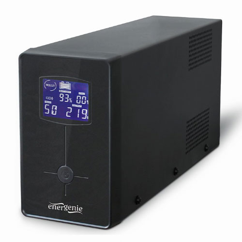 ENERGENIE UPS WITH USB AND LCD DISPLAY 1200 VA BLACK ENERGENIE UPS WITH USB AND LCD DISPLAY 1200 VA BLACK