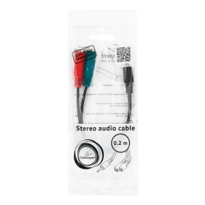 CABLEXPERT 3,5mm AUDIO + MICROPHONE ADAPTER CABLE 0,2m 3 2m