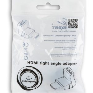 CABLEXPERT HDMI RIGHT ANGLE ADAPTER 270o UPWARDS 3 072 01 000680 2