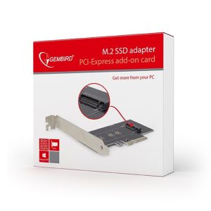 GEMBIRD M.2 SSD ADAPTER PCI-EXPRESS ADD-ON CARD WITH EXTRA LOW-PROFILE BRACKET 3 072 01 000908 3