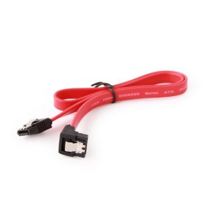 CABLEXPERT SERIAL ATA III 10CM DATA CABLE WITH 90 DEGREE BENT CONNECTOR METAL CLIPS BULK 2 072 01 000964 1