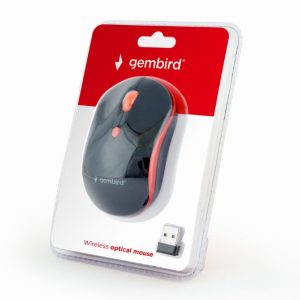 GEMBIRD WIRELESS OPTICAL MOUSE BLACK/RED 3 072 01 000985 2