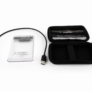 GEMBIRD USB 3,0 2,5' ENCLOSURE FOR 9,5MM DRIVE TRANSPARENT PLASTIC 4 5MM DRIVE TRANSPARENT PLASTIC