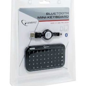 GEMBIRD BLUETOOTH MINI KEYBOARD 49KEYS US LAYOUT BLACK 4 072 01 001047 3