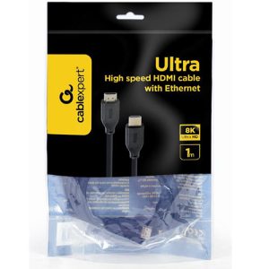 CABLEXPERT Ultra High speed HDMI cable with Ethernet, 8K select series, 1 m 2 8K select series
