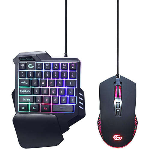 GEMBIRD 2-IN-1 BACKLIGHT USB GAMING DESKTOP KIT 'IVAR TWIN' GEMBIRD 2-IN-1 BACKLIGHT USB GAMING DESKTOP KIT 'IVAR TWIN'