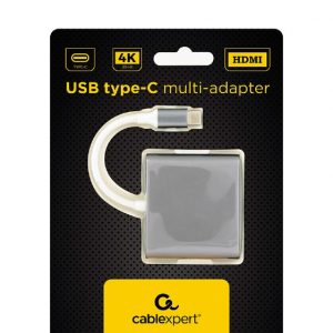 CABLEXPERT USB TYPE-C MULTI-ADAPTER SPACE GREY 2 072 01 001425 1