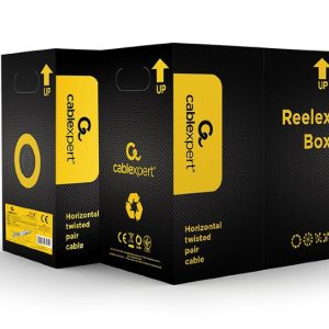 CAT 5e FTP LAN OUTDOOR CABLE SOLID AWG24 COPPER (0.51MM) GEL FILLED BLACK COLOR, 305M 2 305M