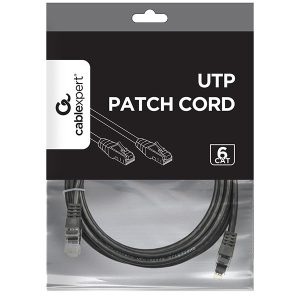 CABLEXPERT UTP CAT6 PATCH CORD 3M BLACK 2 072 01 001518 1