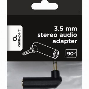 CABLEXPERT 3.5MM STEREO AUDIO RIGHT ANGLE ADAPTER 90° 3 072 01 001531 2