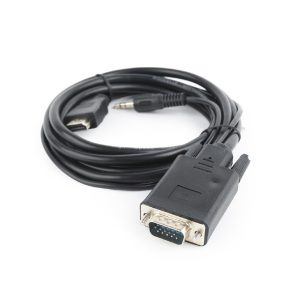 CABLEXPERT HDMI TO VGA AND AUDIO ADAPTER CABLE SINGLE PORT 3M BLACK 2 072 01 001538 2