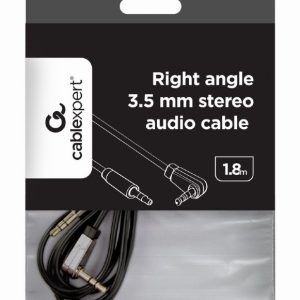 CABLEXPERT RIGHT ANGLE 3,5MM STEREO AUDIO CABLE 1,8M 2 5MM STEREO AUDIO CABLE 1