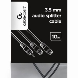 CABLEXPERT 3,5MM AUDIO SPLITTER CABLE 10CM BLACK 3 072 01 001570 2