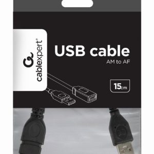 CABLEXPERT USB 2,0 EXTENSION CABLE 15CM 2 0 EXTENSION CABLE 15CM
