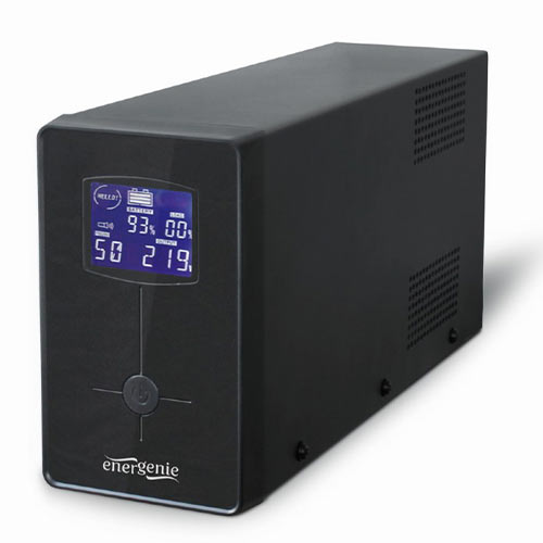 ENERGENIE UPS WITH USB AND LCD DISPLAY 2000 VA BLACK ENERGENIE UPS WITH USB AND LCD DISPLAY 2000 VA BLACK