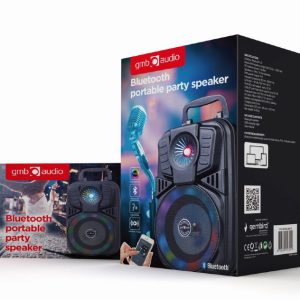 GEMBIRD PORTABLE PARTY SPEAKER WITH LED LIGHT EFFECTS 3 072 01 001651 6