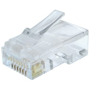CABLEXPERT MODULAR PLUG 8P8C FOR SOLID CAT6 LAN CABLE 100PCS/BAG 4 072 01 001709 1