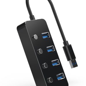 GEMBIRD USB3.1 (GEN1) POWERED 4-PORT HUB WITH SWITCHES 2 072 01 001715 1