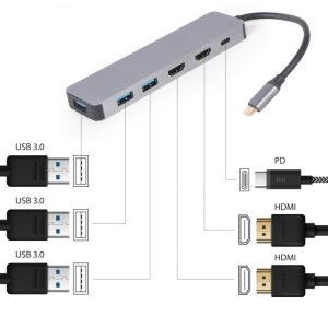 CABLEXPERT USB TYPE-C 3IN1 MULTI-PORT ADAPTER (HUB+HDMI+PD) 4 072 01 001777 2
