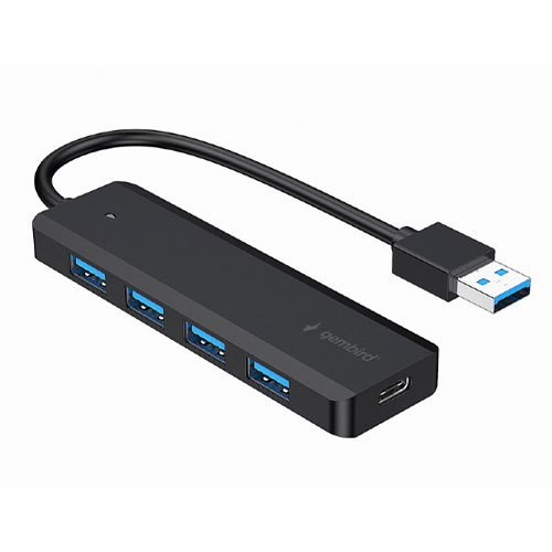 GEMBIRD 4-PORT USB 3.1 (Gen 1) HUB BLACK GEMBIRD 4-PORT USB 3.1 (Gen 1) HUB BLACK