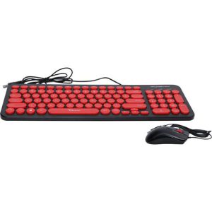 ALCATROZ WIRED MOUSE AND KEYBOARD JELLYBEAN U2000 B.RED 2 073 01 000564