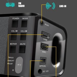 SONIC GEAR AIRBASS SOUND BAR AND SUBWOOFER 4 073 01 000680 5