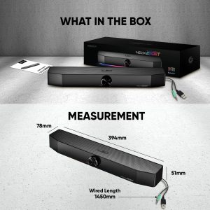 SONIC GEAR RGB BLUETOOTH SOUND BAR NEOX 250BT 20W BLACK 4 073 01 000828 2