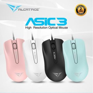 ALCATROZ WIRED MOUSE ASIC 3 WHITE 3 073 01 000850 3