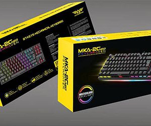 ARMAGGEDDON MECHANICAL KEYBOARD MKA-2C NEO BLACK TACTILE BROWN SWITCH 3 073 01 000904 9
