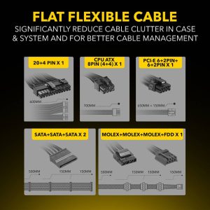 ARMAGGEDDON PSU VOLTRON GOLD 80+ RATING 500W 2 073 01 000921 8