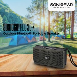 SONICGEAR SONICGO RDO 30X BLUETOOTH PORTABLE FM SPEAKER GREY 3 073 01 000929 3