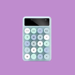 ALCATROZ NUMERIC PAD JELLYBEAN NUM A3 AQUA 4 073 01 000956 2