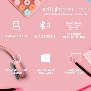 ALCATROZ NUMERIC PAD JELLYBEAN NUM A3 CRAYON PINK 4 073 01 000958 2