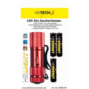 HEITECH FLASHLIGHT WITH 9 LEDS INCLUDES 3 MICRO/AAA BATTERIES 2 092 01 000067 3