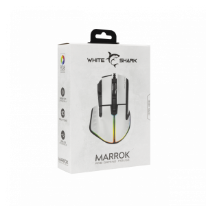 WHITE SHARK GAMING MOUSE GM-9006 MARROK WHITE 12000DPI 3 107 01 000456 5
