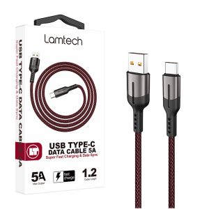 LAMTECH USB TYPE-C DATA CABLE 5A 1