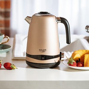 7L STEEL ELECTRIC KETTLE WITH LCD AND TEMPERATURE CONTROL GOLD