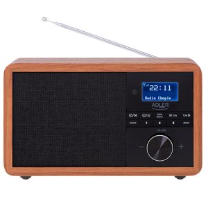 ADLER BLUETOOTH WOODEN RADIO DAB+ WITH REMOTE CONTROL 4 120 01 000130 1