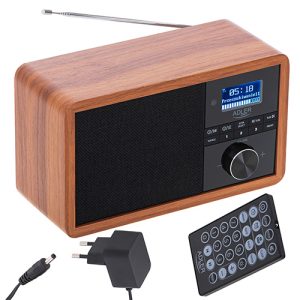 ADLER BLUETOOTH WOODEN RADIO DAB+ WITH REMOTE CONTROL 3 120 01 000130 2