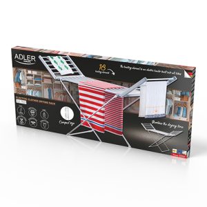 ADLER FOLDABLE ELECTRIC CLOTHES DRYING RACK 3 120 01 000196 7