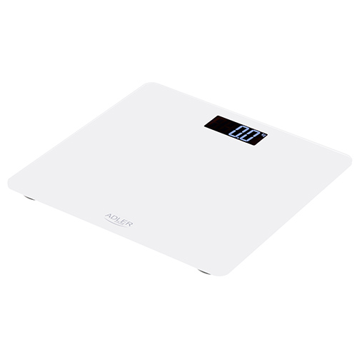 ADLER ELECTRIC BATHROOM SCALE WHITE ADLER ELECTRIC BATHROOM SCALE WHITE