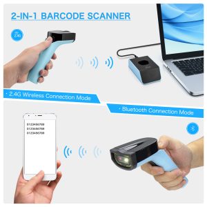 NETUM DS7500 2D WIRELESS 2.4Ghz BARCODE SCANNER HANDS FREE AUTOMATIC QR CODE READER 3 123 01 000029 3