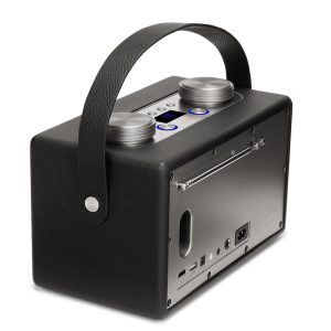 AIWA LEATHERETTE PORTABLE BLUETOOTH SPEAKER RMS 50W WITH MIC/GUITAR INPUT 4 127 01 000012 8