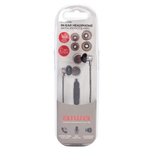 5MM IN-EAR WITH REMOTE AND MIC SILVER