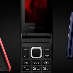 AIWA SLIM BT CLAMSHELL FLIP-STYLE DUAL SIM PHONE RED 2 127 01 000067 7