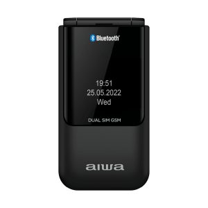 Κινητό Τηλέφωνο με Ελληνικά AIWA SLIM BT CLAMSHELL FLIP-STYLE DUAL SIM PHONE BLACK 3 127 01 000068 1